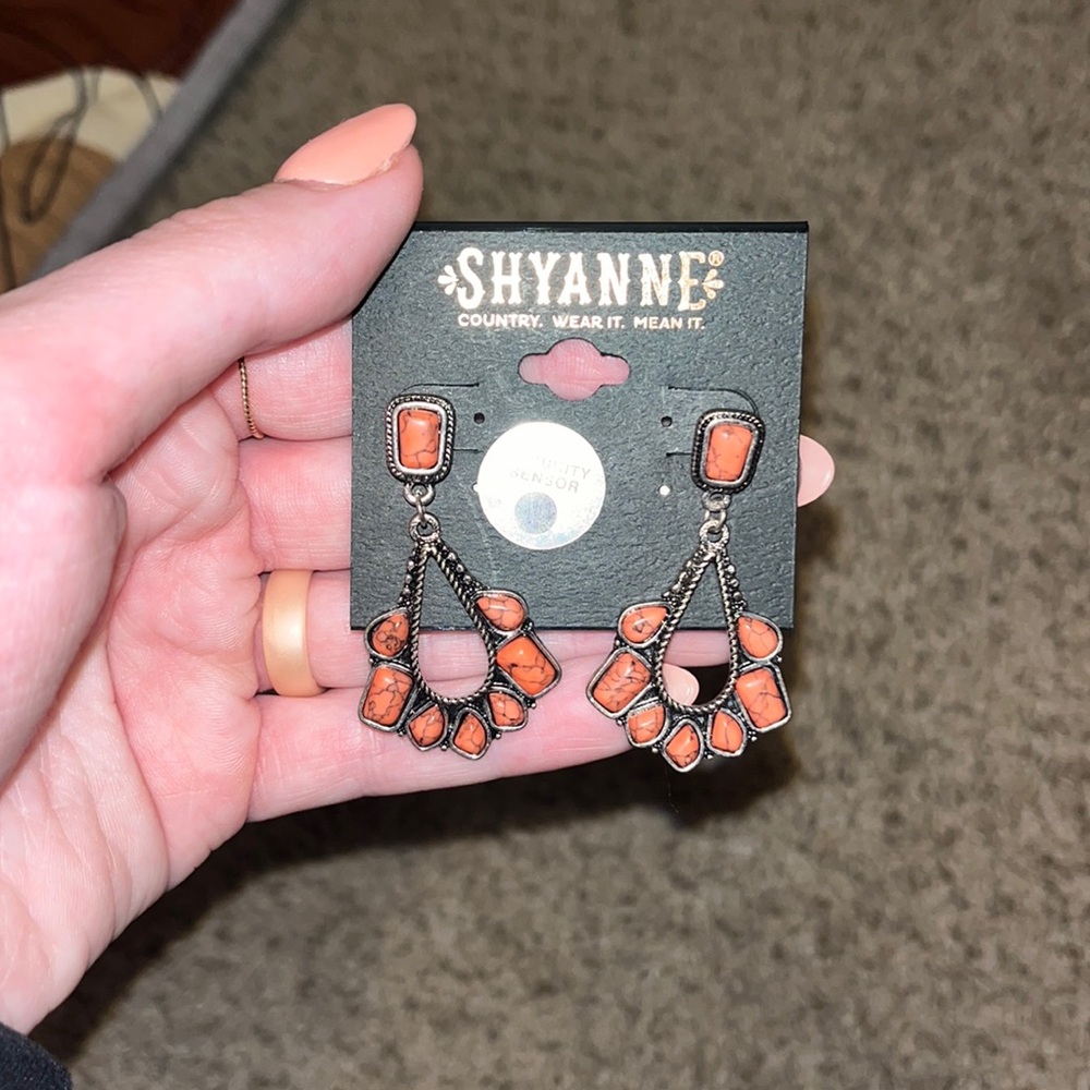 Shyanne Faux Coral Dangle Earrings